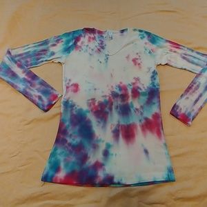 Tie dye long sleeve shirt